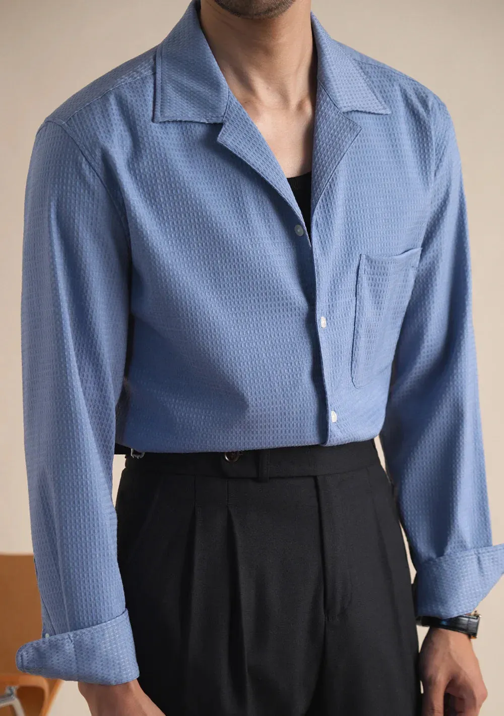 Tailored collar old money shirt