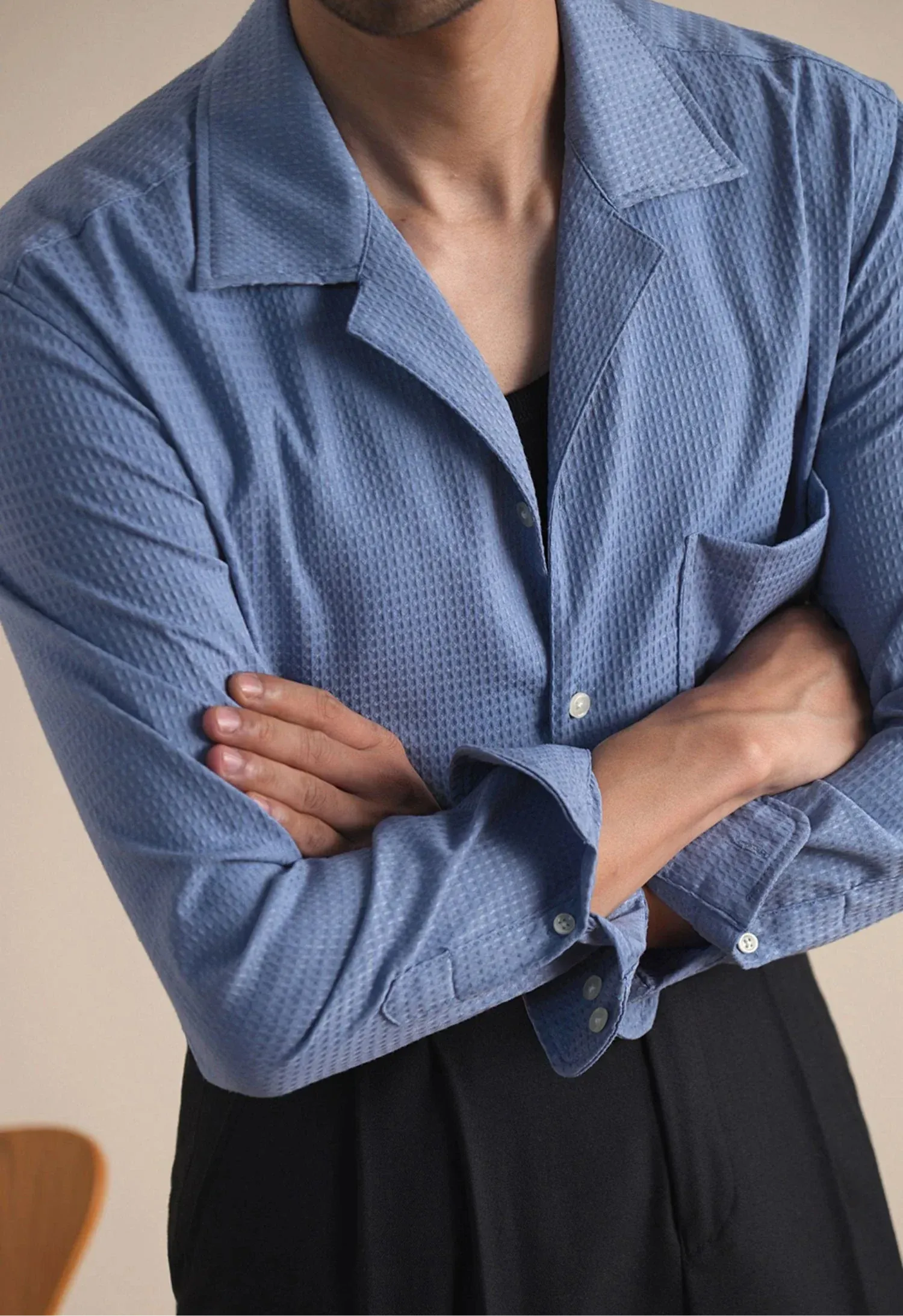 Tailored collar old money shirt