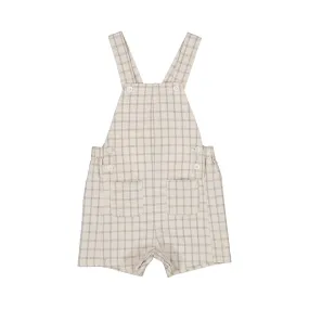 Tan Grid Linen Overall