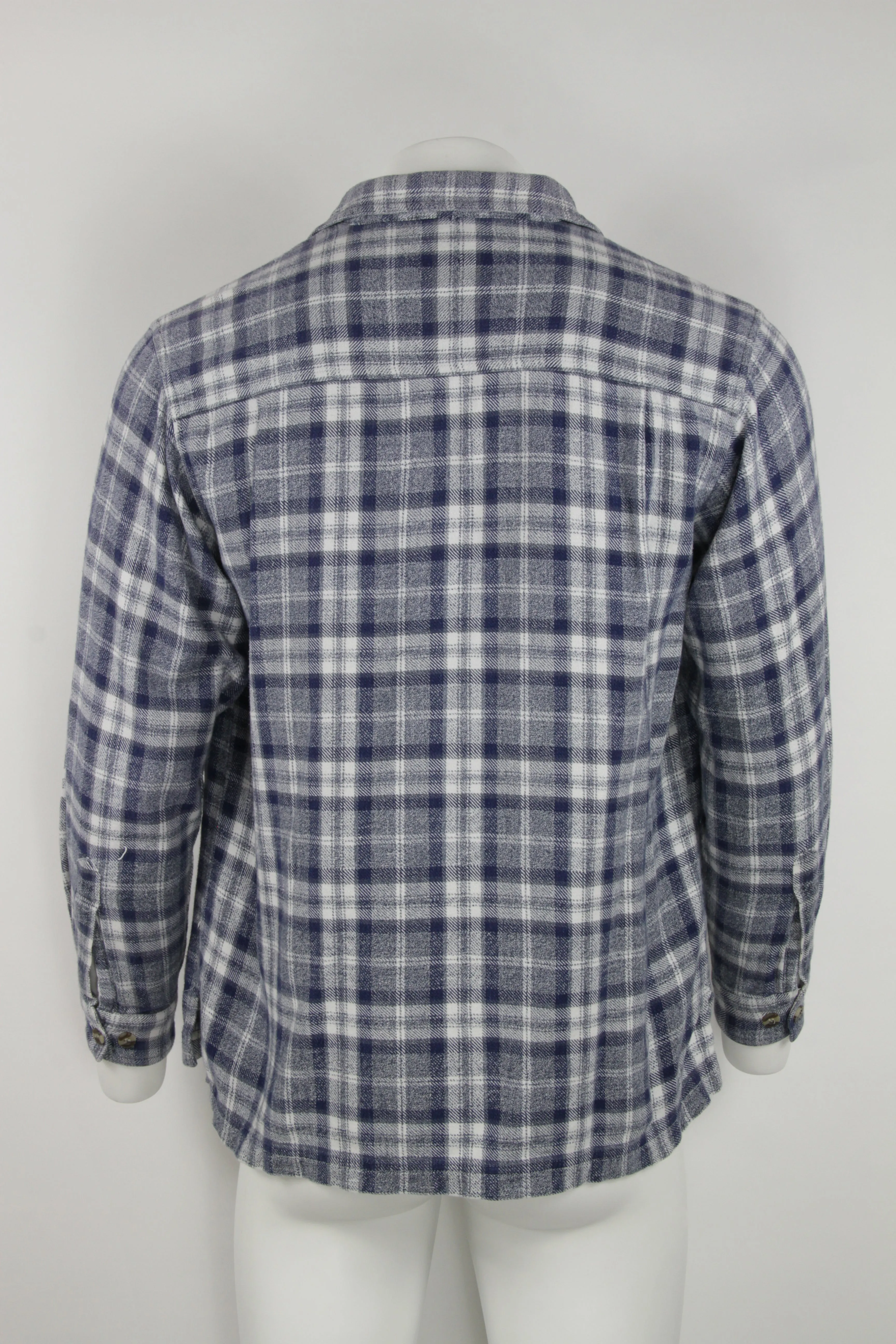 Thick checked flannel shirt - L
