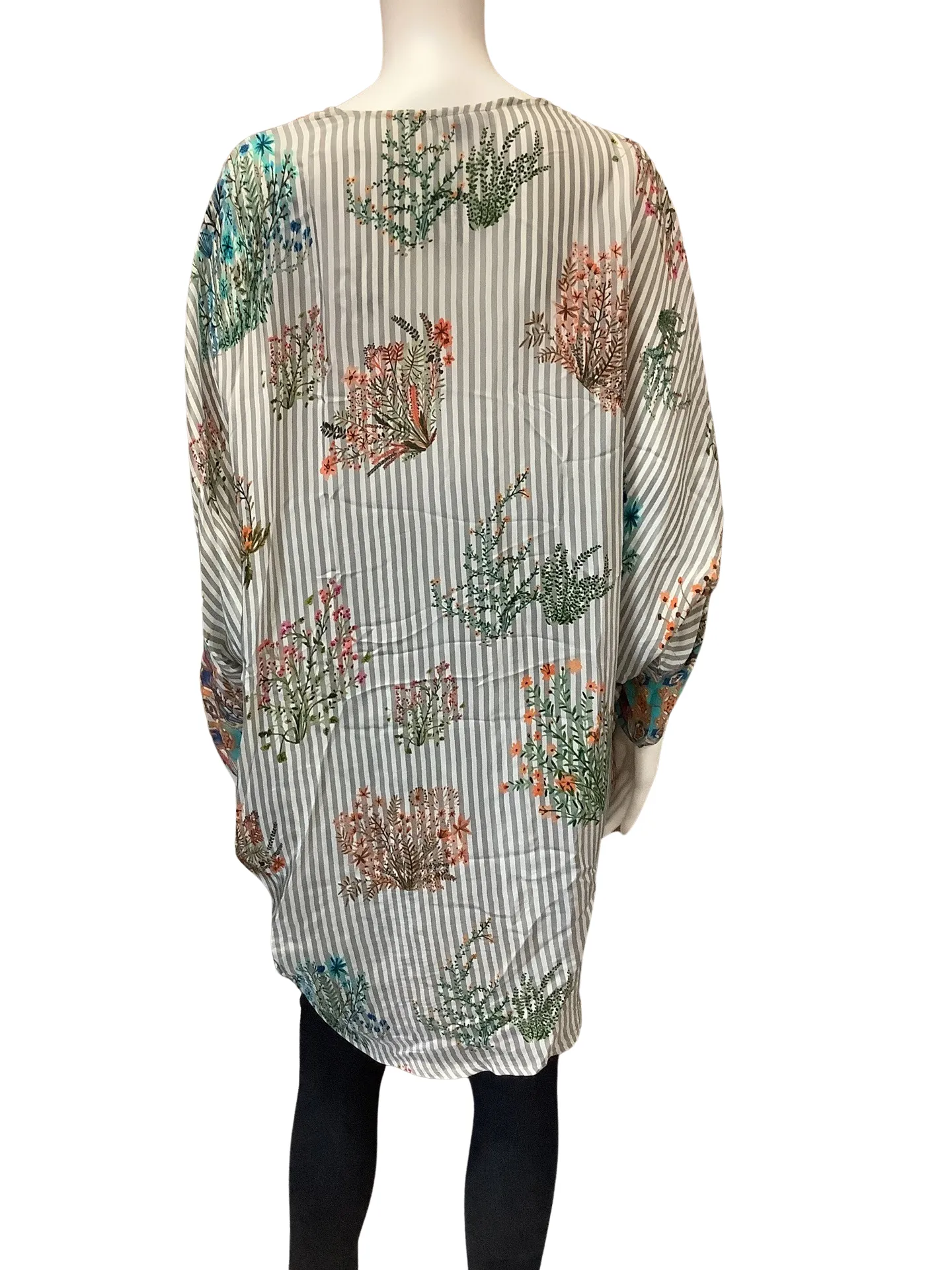Tolani Women's Cardigan Silk Floral Print Size: OS