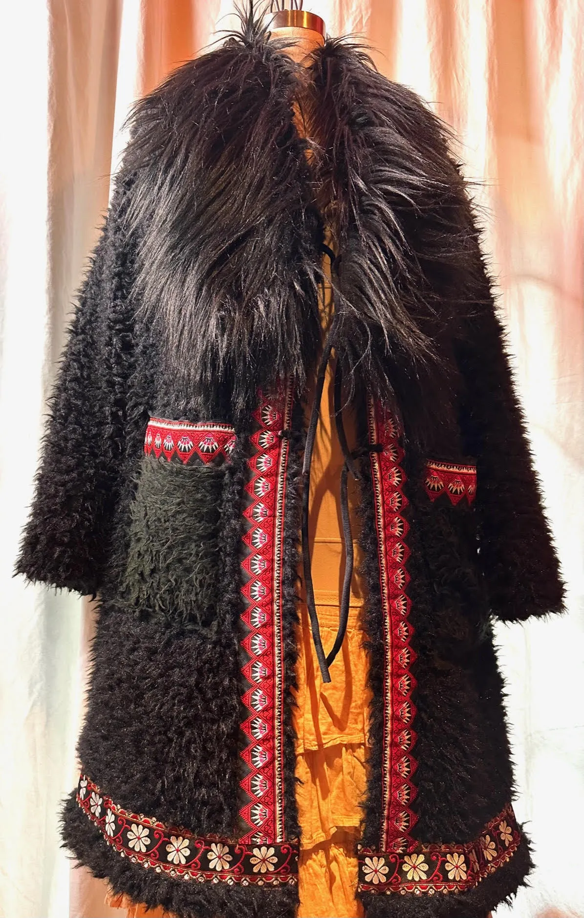 Warm Black Fuzzy Lined Jacket