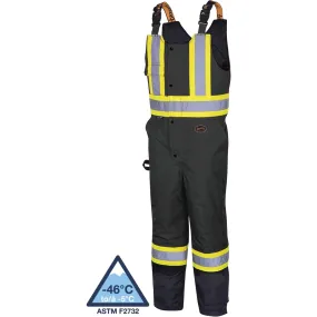 Waterproof Quilted Bib Pants, Polyester, Medium, Black