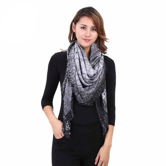 Winter Cotton Cashmere Women's Shawl