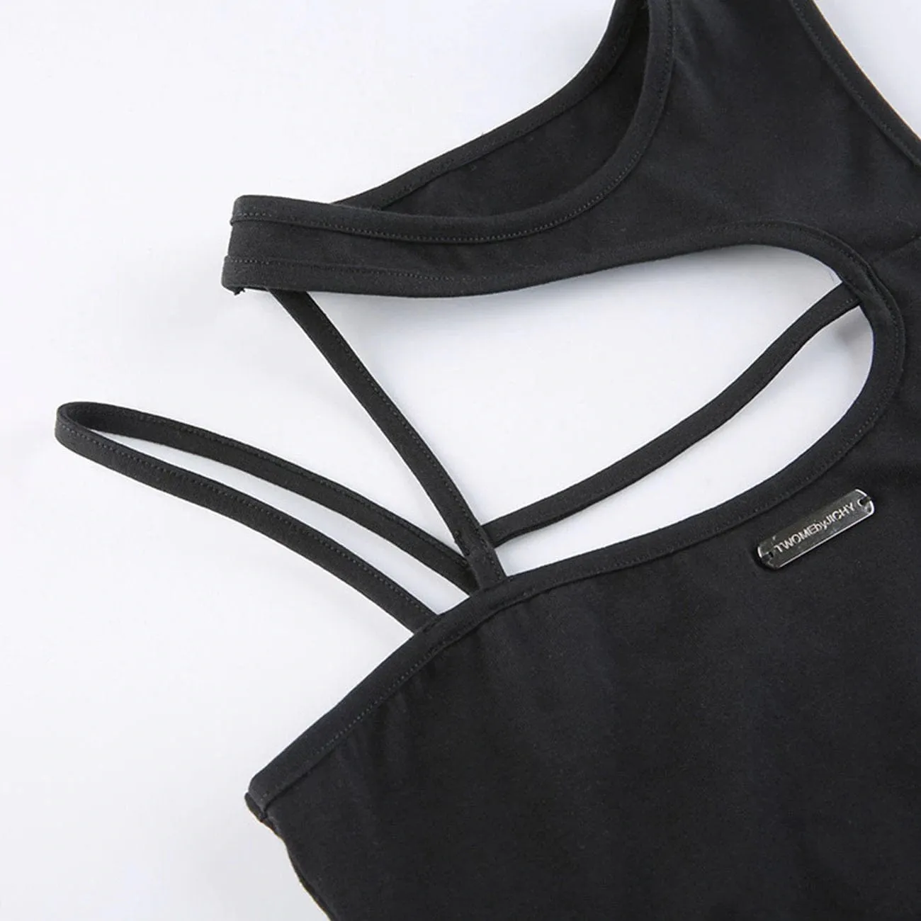 WLS Irregular Hollow Slim Tee