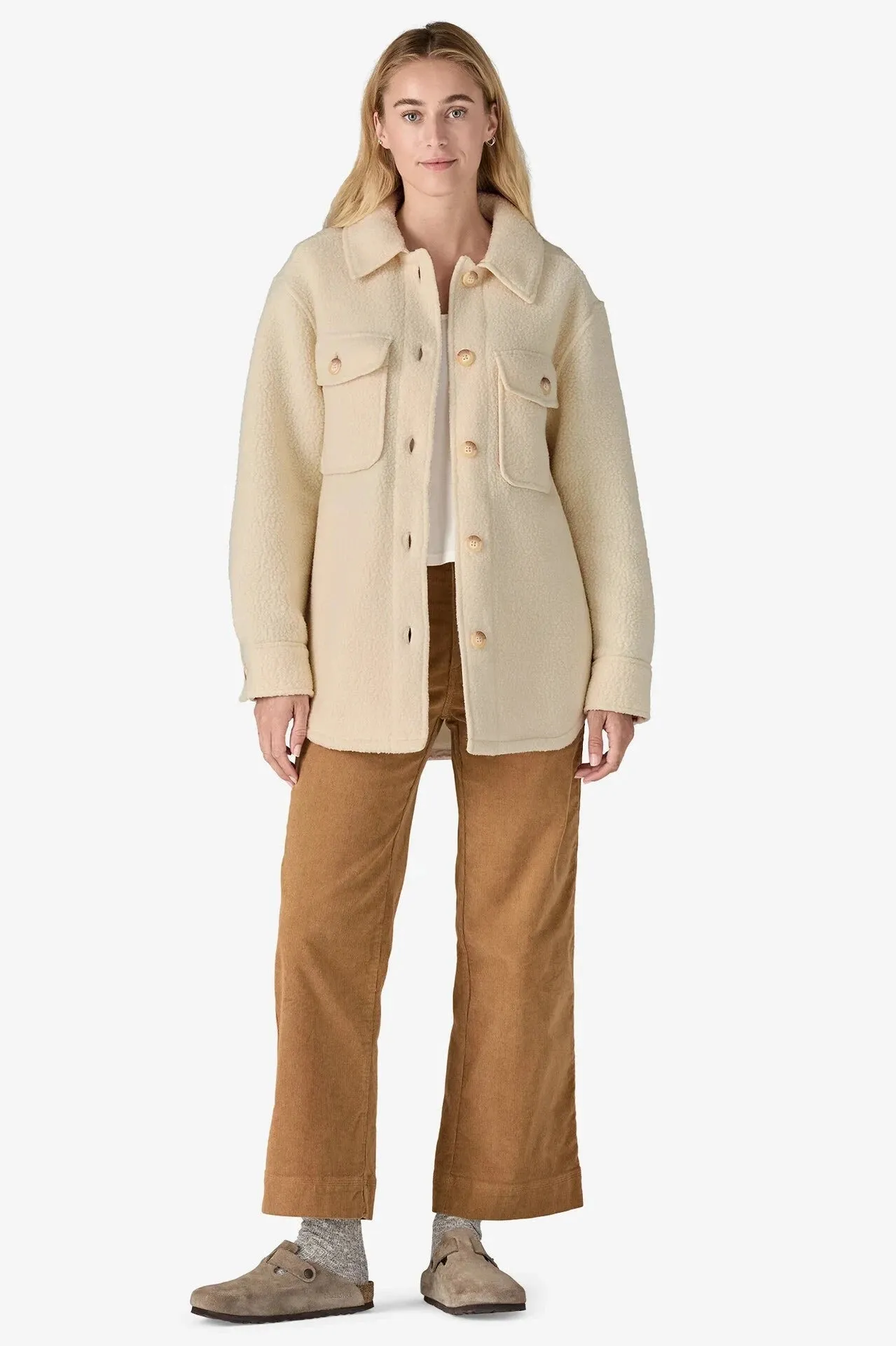 Women's Retro Pile Fleece Shacket